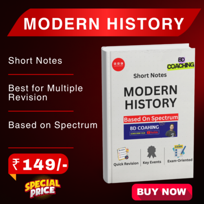 Modern History Short Notes For Multiple Revision